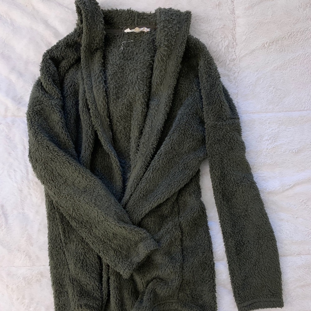 Fuzzy cardigan